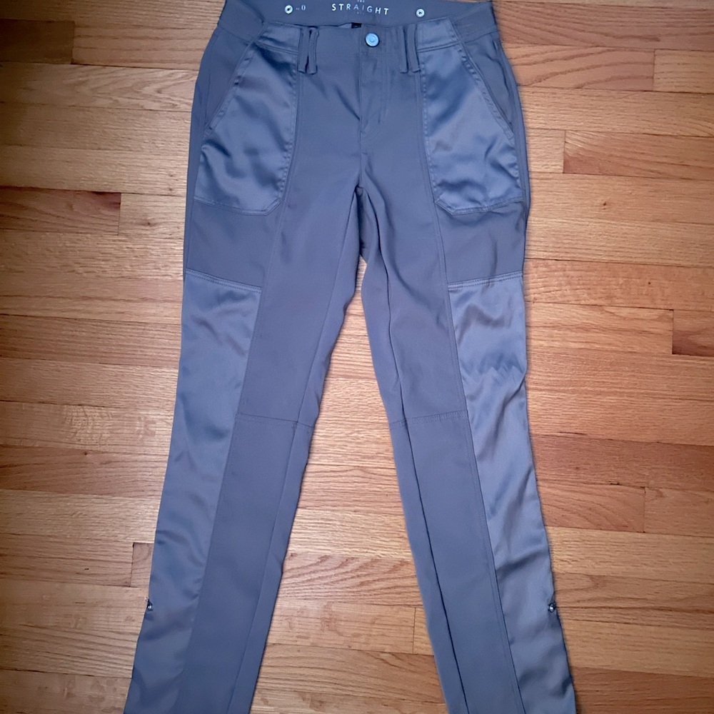 White House Black Market grey pants. Very chic.